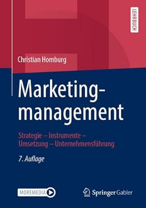 Bild des Verkufers fr Marketingmanagement zum Verkauf von Rheinberg-Buch Andreas Meier eK