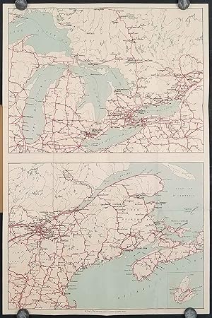 Road Maps of Ontario and Quebec.