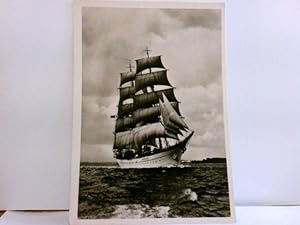 Schulschiff " Albert Leo Schlageter ". Alte AK s/w. ungel. ca 1938. Schiff unter vollen Segeln. K...