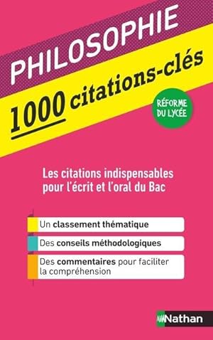 philosophie ; 1000 citations-clés (édition 2020)