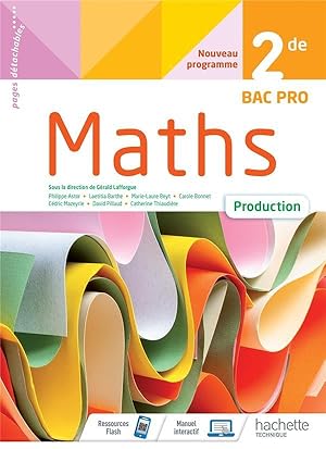 maths, production ; 2de bac pro ; cahier de l'élève (édition 2020)