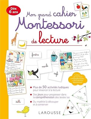 mon grand cahier Montessori de lecture