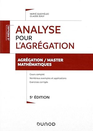 je prépare ; analyse pour l'agrégation (5e édition)