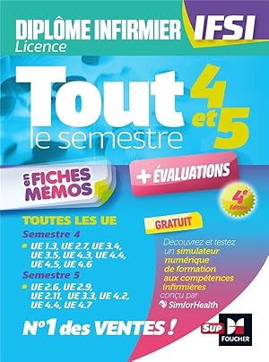 tout le semestre 4 & 5 en fiches mémos ; diplôme IFSI