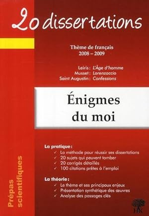 Seller image for 20 dissertations avec analyses et commentaires sur le thme nigmes du moi for sale by Chapitre.com : livres et presse ancienne
