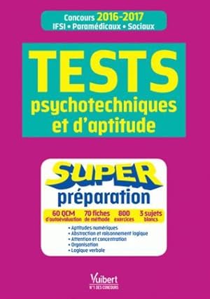 super prepa aux tests d'aptitude et psychotechniques concours infirmier