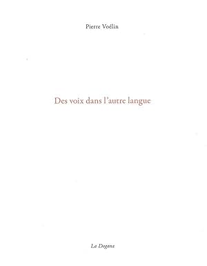 Seller image for une voix dans d'autres langues for sale by Chapitre.com : livres et presse ancienne