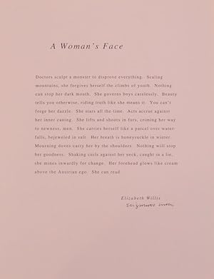 A Woman's Face (Signed Broadside)