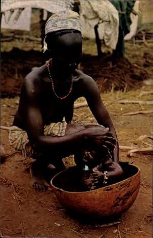 Bild des Verkufers fr Ansichtskarte / Postkarte Fulacunda Guinea Bissau, Banho do Menino zum Verkauf von akpool GmbH