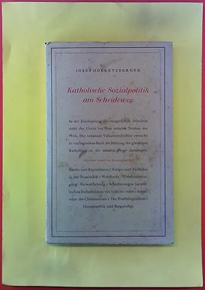 Imagen del vendedor de Katholische Sozialpolitik am Scheideweg a la venta por biblion2