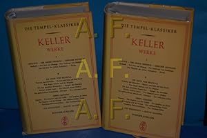 Bild des Verkufers fr Gottfried Keller Werke, in 2 Bnden (Tempel-Klassiker): Band 1: Gedichte - Der grne Heinrich - Zricher Novellen - Hadlaub - Der Narr auf Manegg - Der Landvogt von Greifensee - Das Fahnlein der sieben Aufrechten - Ursula / Band 2: Die Leute von Selswyla - Pankraz, der Schmoller - Romeo und Julia auf dem Dorfe - Frau Regel Amrain und ihr Jngster - Duie drei gerechten Kammacher - Spiegel, das Ktzchen - Kleider machen Leute - Der Schmied seines Glckes - die mibrauchten Liebesbriefe - Dietegen - Das verlorene Lachen / Sieben Legenden: Eugenia - Die Jungfrau und der Teufel - Die Jungfrau als Ritter - Die Jungfrau und die Nonne - Der schlimm-heilige Vitalis - Dorotheas Blumenkrbchen - Das Tanzlegendchen / Das Sinngedicht - Martin Sander zum Verkauf von Antiquarische Fundgrube e.U.