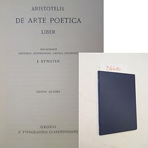 Imagen del vendedor de Aristotelis de arte poetica liber. Recognovit brevique adnotatione critica instruxit J. Bywater. a la venta por Galerie fr gegenstndliche Kunst