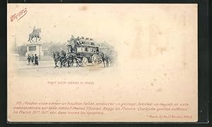 Ansichtskarte Paris, Pont Neuf Henri IV., Maggi-Reklame