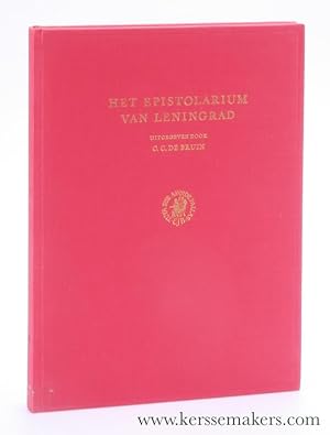 Bild des Verkufers fr Epistolarium Leningradiense / Het Epistolarium van Leningrad. zum Verkauf von Emile Kerssemakers ILAB
