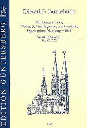 Bild des Verkufers fr Sonate F-Dur op.1,1 BuxWV252fr Violine, Viola da gamba und Bc : Partitur und Stimmen zum Verkauf von AHA-BUCH GmbH