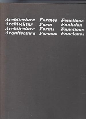 Architecture formes fonctions n°14 edition 1968 revue internationale annuelle