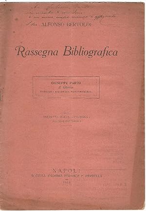 Rassegna bibliografica. Giuseppe Parini, Il giorno.