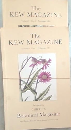 Bild des Verkufers fr The Kew Magazine, Incorporating Curtis's Botanical Magazine Volume 8 Parts 1 to 4 zum Verkauf von Chapter 1