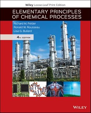 Image du vendeur pour Elementary Principles of Chemical Processes mis en vente par GreatBookPricesUK