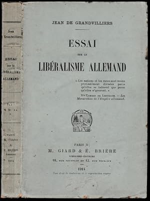 Essai sur le libéralisme allemand