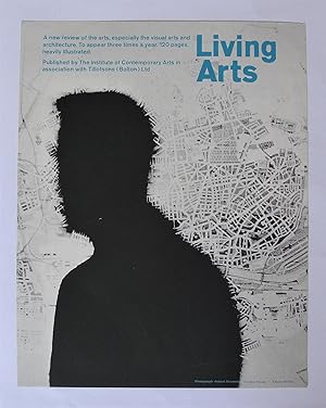 Seller image for Poster for 'Living Arts' A new review of the arts, especially the visual arts and architecture. Published by The Institute of Contemporary Arts in association with Tillotsons (Bolton) Ltd (1963). for sale by Roe and Moore