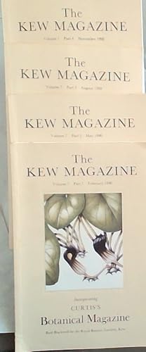 Bild des Verkufers fr The Kew Magazine, Incorporating Curtis's Botanical Magazine Volume 7 Parts 1 to 4. 1990 zum Verkauf von Chapter 1