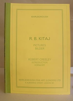 Seller image for R B Kitaj - Pictures - Bilder June July 1977 for sale by Eastleach Books