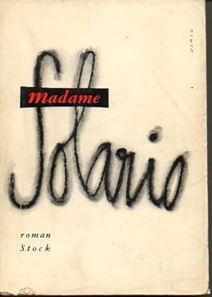 Seller image for MADAME SOLARIO. for sale by Librera Javier Fernndez