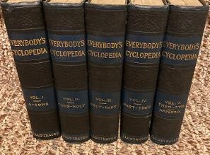 Seller image for Everybody's Cyclopedia: A Concise And Accurate Compilation Of The World's Knowledge complete 5 volume set for sale by Henry E. Lehrich