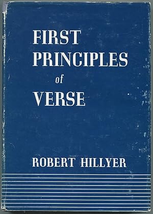 Seller image for First Principles of Verse for sale by Between the Covers-Rare Books, Inc. ABAA