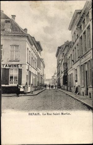Ansichtskarte / Postkarte Ronse Renaix Ostflandern, La Rue Saint Martin
