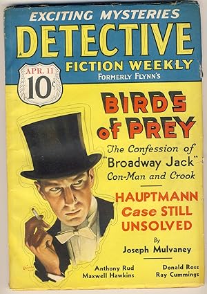 Imagen del vendedor de DETECTIVE FICTION WEEKLY - April 11 1936 a la venta por Gene Zombolas