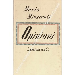 Seller image for Opinioni for sale by Libreria Antiquaria Giulio Cesare di Daniele Corradi