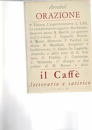 Seller image for Il caff letterario e satirico, periodico bimestrale n 4 del 1967. Scritti di: Bobbio, Tognelli, Paolini, Buzzi, Bonifazi, Milanese for sale by Libreria Gull