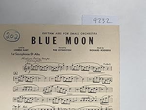 Seller image for Rhythm Airs for Small Orchestra. Blue Moon. 1st Saxophone Eb Alto for sale by Book Souk