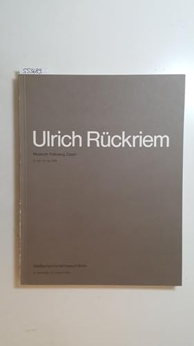Immagine del venditore per Ulrich Rckriem : Skulpturen 1968 - 1976 ; 7 Januari - 6 Februari 1977 ; Museum Folkwang, Essen, (9. Juni - 16. Juli 1978) venduto da Gebrauchtbcherlogistik  H.J. Lauterbach