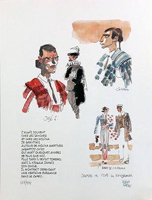 Corto Maltese and the Bullfighter - Limited Edition Print (Signed)
