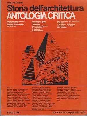 Bild des Verkufers fr Storia dell'architettura. Antologia critica zum Verkauf von Librodifaccia