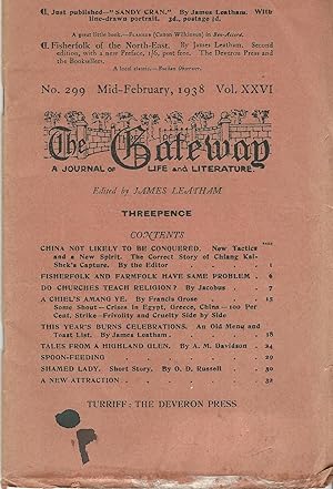The Gateway: A Journal of Life and Literature. No. 299 Mid-Feb1938.