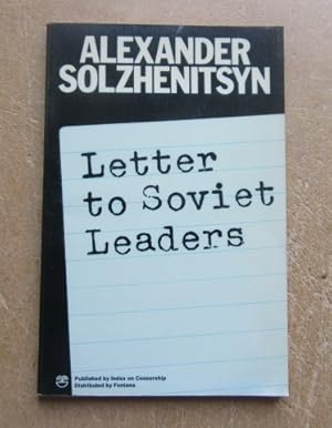 Seller image for Letter to Soviet Leaders for sale by BRIMSTONES