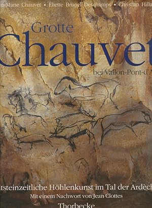 Grotte Chauvet bei Vallon- Pont-d'Arc. Altsteinzeitliche Hohlenkunst im Tal der Ardeche.