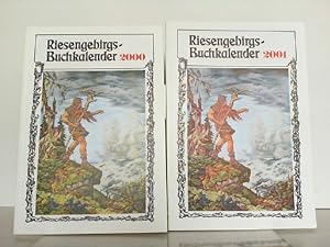 Konvolut aus 2 Riesengebirgs-Buchkalender 2000 und 2001.