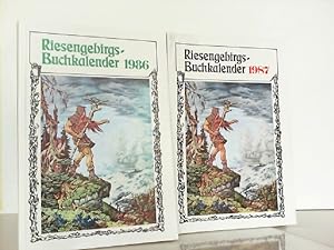 Konvolut aus 2 Riesengebirgs-Buchkalender 1986 und 1987.