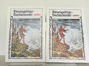 Konvolut aus 2 Riesengebirgs-Buchkalender 2003 und 2002.