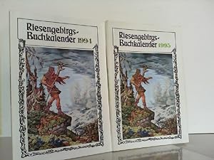 Konvolut aus 2 Riesengebirgs-Buchkalender 1995 und 1994.