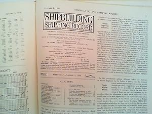 Bild des Verkufers fr Shipbuilding and shipping record. Hier Januar 1928 / Januar 1929 / Januar 1930 - in einem Band gebunden! zum Verkauf von Antiquariat Ehbrecht - Preis inkl. MwSt.