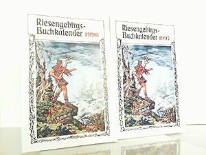 Konvolut aus 2 Riesengebirgs-Buchkalender 1997 und 1996.