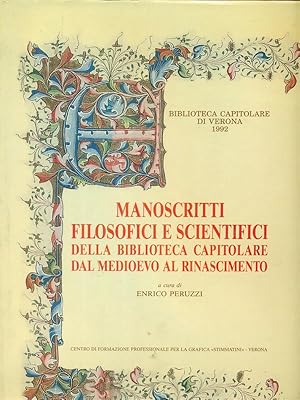 Manoscritti filosofici e scientifici della biblioteca capitolare dal Medioevo al Rinascimento