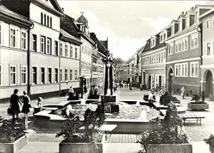 Bild des Verkufers fr Ansichtskarte / Postkarte Suhl in Thringen, Steinweg, Brunnen zum Verkauf von akpool GmbH