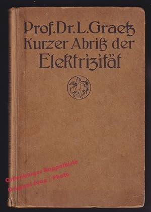 Image du vendeur pour Kurzer Abriss der Elektrizitt (1921) - Graetz, Leo Dr. mis en vente par Oldenburger Rappelkiste